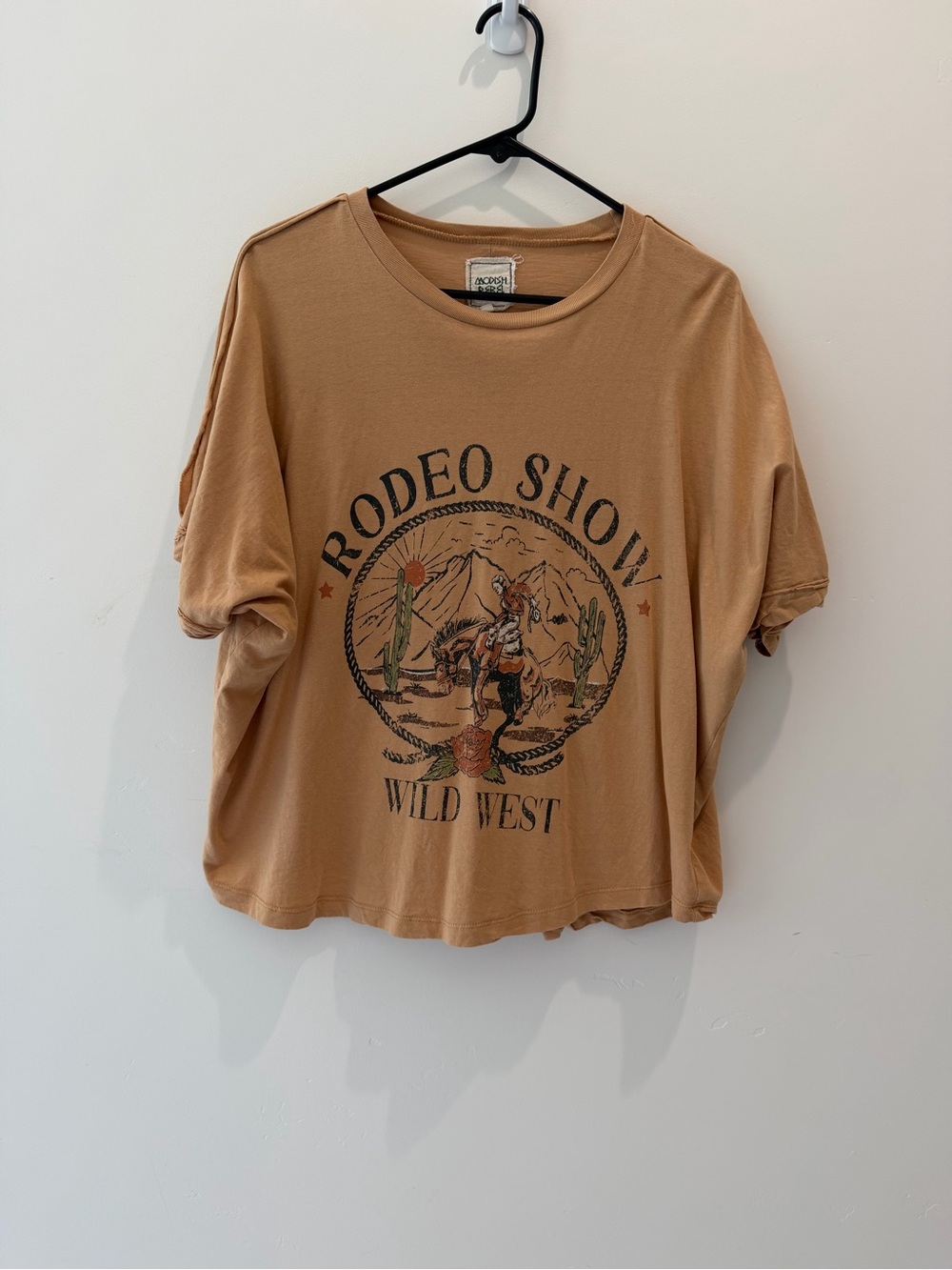 Wild West Rodeo Show Graphic Tee - Tan
